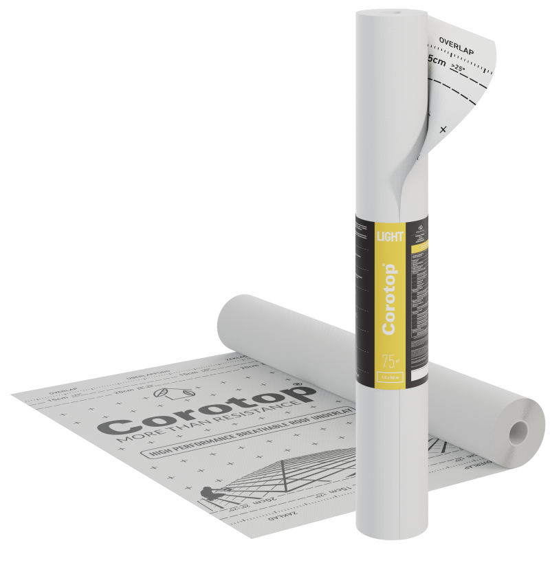 Corotop Light Breathable Roof Membrane 100gsm, 75m²